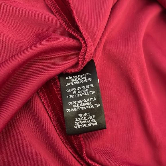 CHELSEA ROSE  🌹  red color Velvet  gorgeous womens midi DRESS size 12” - Picture 10 of 15